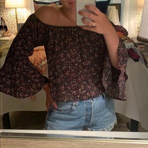 Off the shoulder floral top